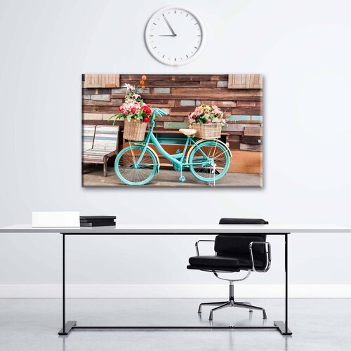 Cuadro Decorativo Canvas Bicicleta antigua  135x90
