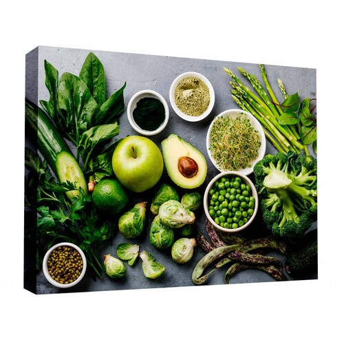 Cuadro Decorativo Canvas Comida verde saludable 150x100