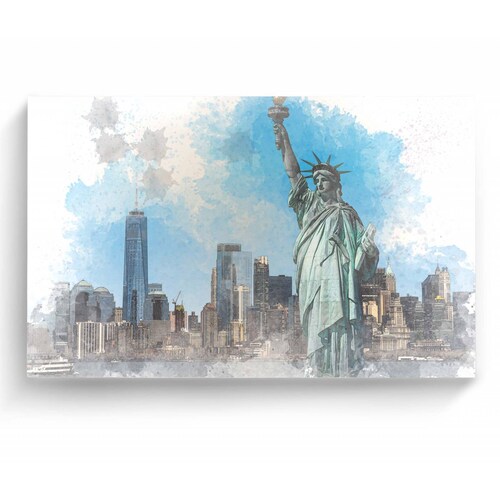 Cuadro Decorativo Canvas Estatua de la Libertad 45x30