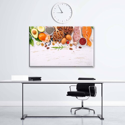 Cuadro Decorativo Canvas Alimentos saludables 75x50