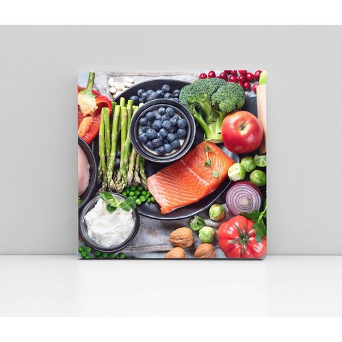 Cuadro Decorativo Canvas Comida saludable, dieta  70x70
