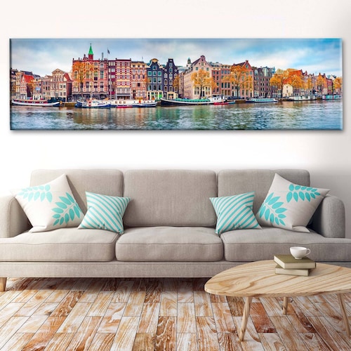 Cuadro Decorativo Canvas Paisaje, Amsterdam 120x60