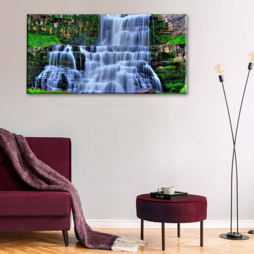 Cuadro Decorativo Canvas Paisaje cascada, Dubai 120x60