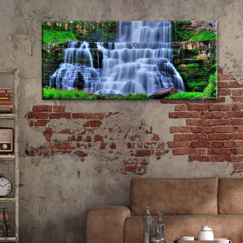 Cuadro Decorativo Canvas Paisaje cascada, Dubai 120x60