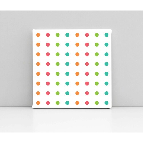 Cuadro Decorativo Canvas Linea de puntos 50x50