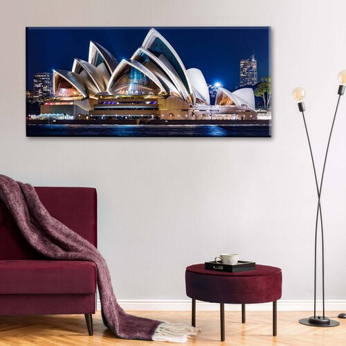 Cuadro Decorativo Canvas Casa de Ópera de Sydney 100x50