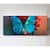 Cuadro Decorativo Canvas Mujer y mariposa 90x30