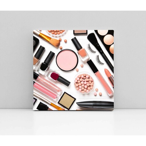 Cuadro Decorativo Canvas Kit de maquillaje 70x70