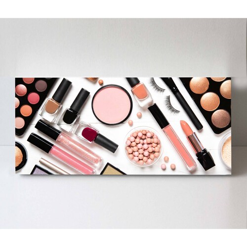 Cuadro Decorativo Canvas Kit de maquillaje 210x70