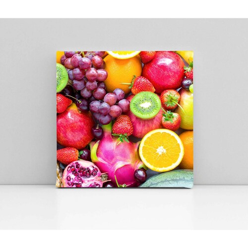 Cuadro Decorativo Canvas Frutas frescas 100x100