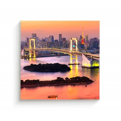 Cuadro Decorativo Canvas Puente de Tokio, Japón 50x50