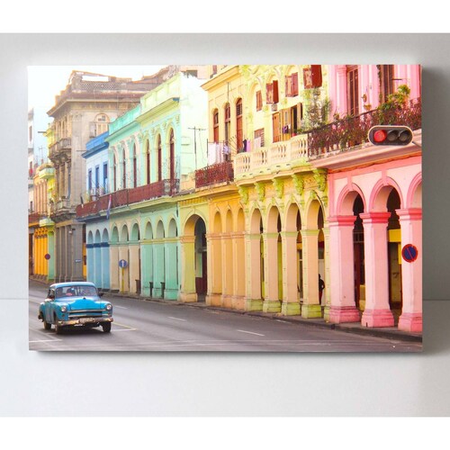 Cuadro Decorativo Canvas Fotografía La Habana Cuba 180x120