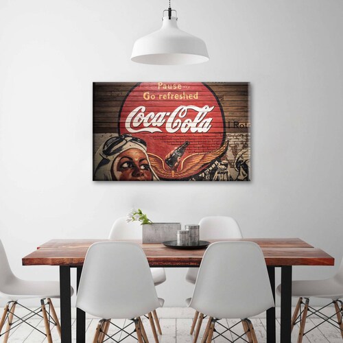 Cuadro Decorativo Canvas Cartel vintage Coca Cola 180x120