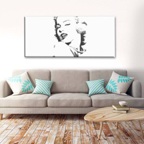 Cuadro Decorativo Canvas Marilyn Monroe Pop Art 80x40