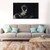 Cuadro Decorativo Canvas Mujer catrina fondo negro 150x100