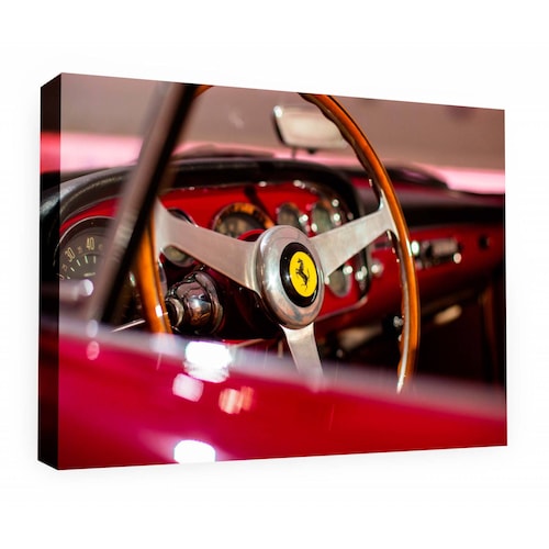 Cuadro Decorativo Canvas Tablero Ferrari clásico 135x90