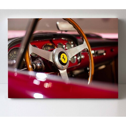 Cuadro Decorativo Canvas Tablero Ferrari clásico 75x50