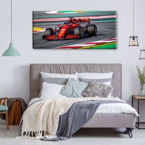 Cuadro Decorativo Canvas Scuderia Ferrari F1 210x70