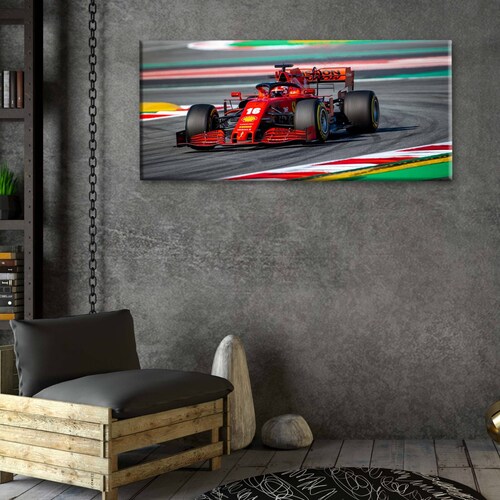 Cuadro Decorativo Canvas Scuderia Ferrari F1 210x70
