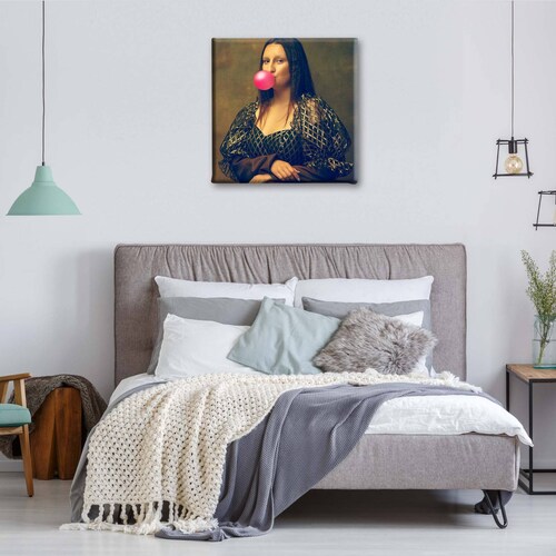 Cuadro Decorativo Canvas Mona Lisa concepto moderno 70x70