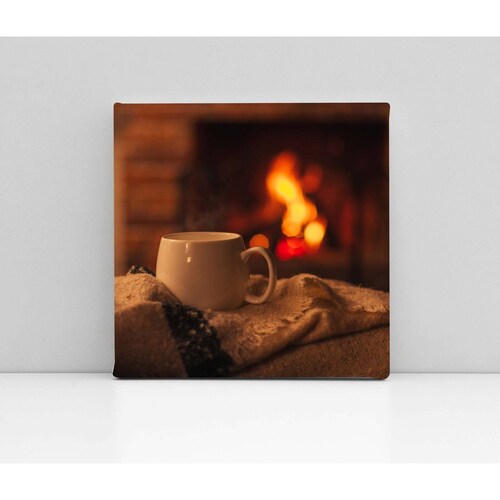 Cuadro Decorativo Canvas taza con té caliente 100x100
