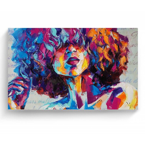 Cuadro Decorativo Canvas Retrato conceptual niña 105x70