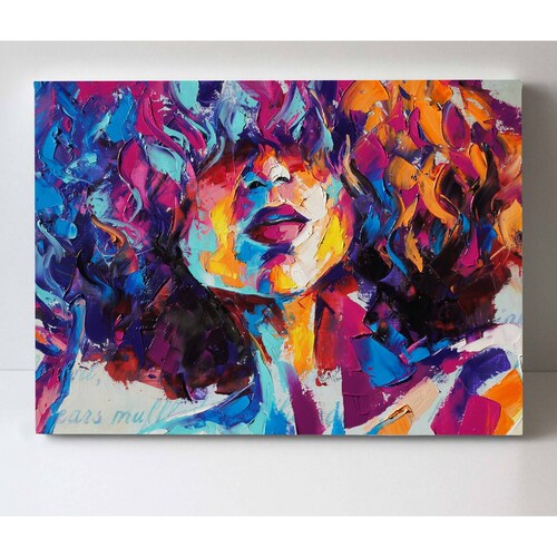 Cuadro Decorativo Canvas Retrato conceptual niña 105x70