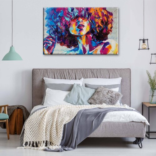 Cuadro Decorativo Canvas Retrato conceptual niña 105x70