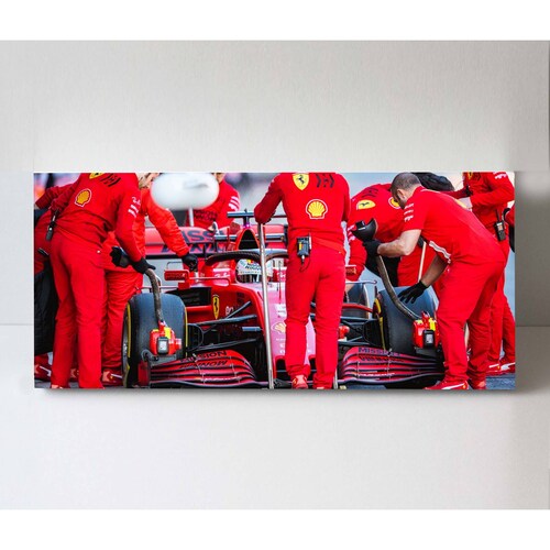 Cuadro Decorativo Canvas F1 Circuito de barcelona 210x70