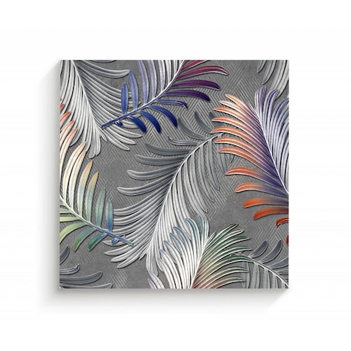 Cuadro Decorativo Canvas Azulejo tropical 30x30