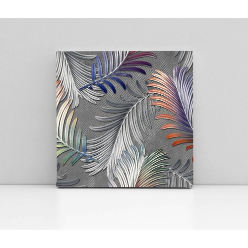 Cuadro Decorativo Canvas Azulejo tropical 30x30