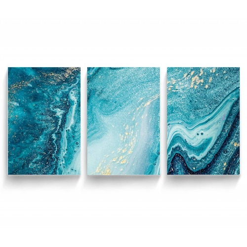 Cuadro Decorativo Canvas Oceano abstracto 100x50