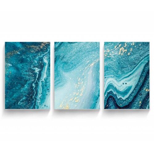 Cuadro Decorativo Canvas Oceano abstracto 210x70