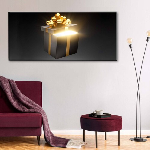 Cuadro Decorativo Canvas Caja de regalo 3D 150x50