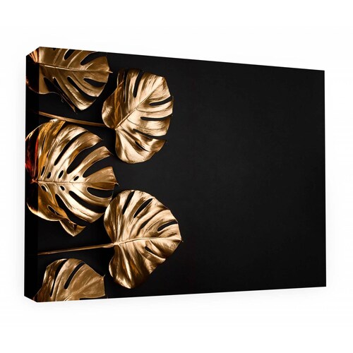 Cuadro Decorativo Canvas Hojas monstera tropicales 150x100