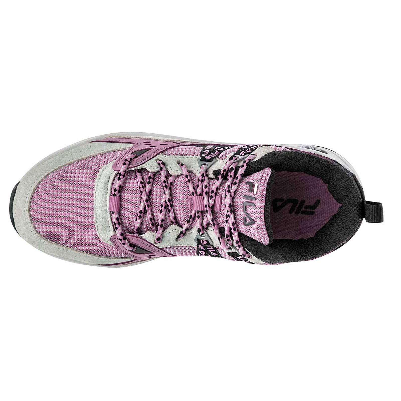 Tenis fila rosa clearance metalico