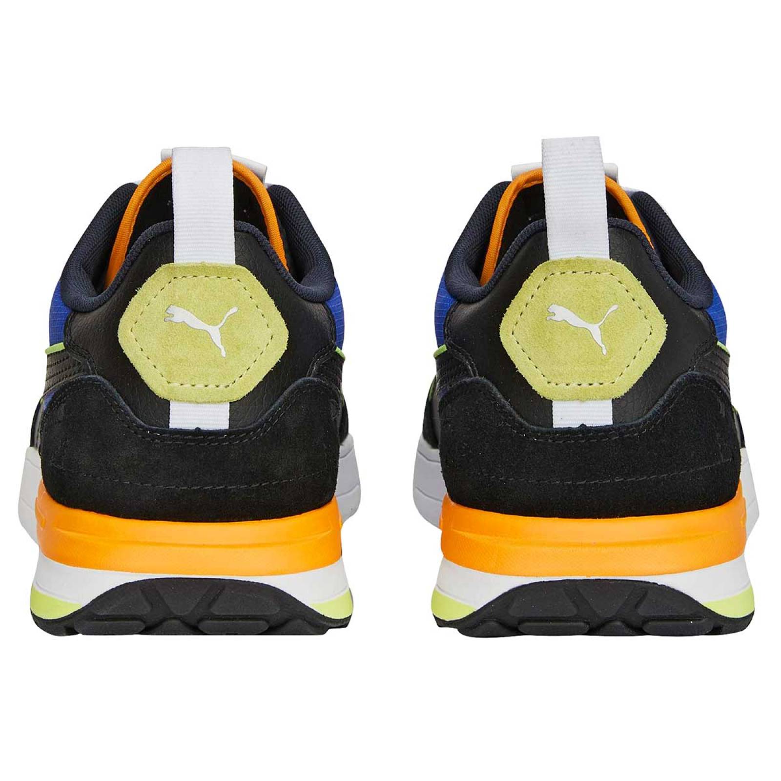 Tenis puma negro online con naranja