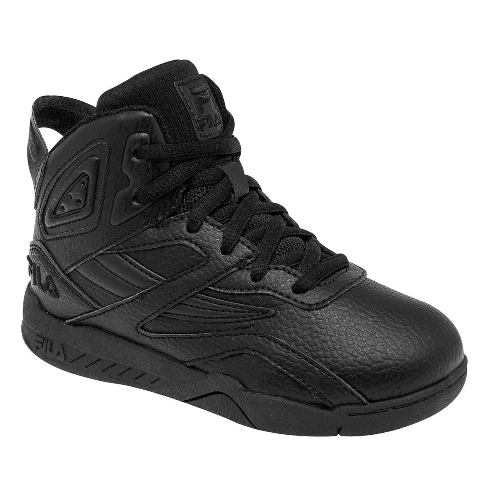 Zapatos fila hotsell hombre negro plata