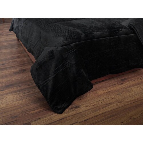 Edredón Térmico - Cobertor Negro Liso King Size