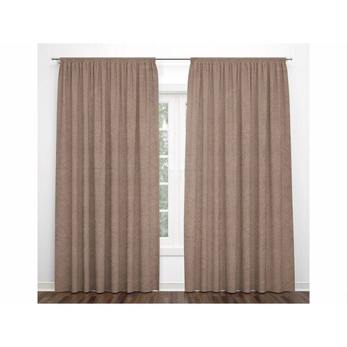 Cortinas Blackout Con Argollas Beige