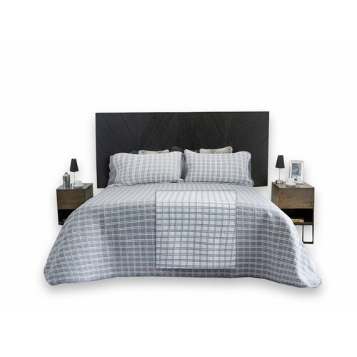 Colcha Emboss de Jacquard Doble vista Matrimonial Dormireal.
