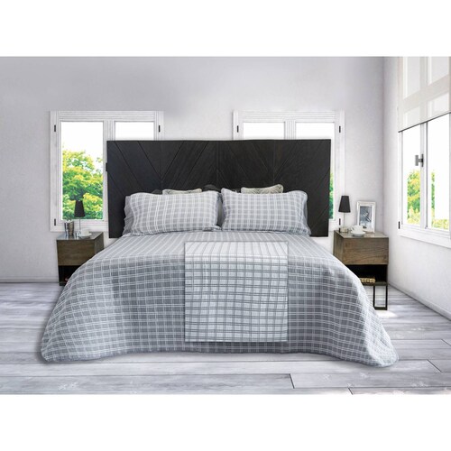 Colcha Emboss de Jacquard Doble vista Matrimonial Dormireal.