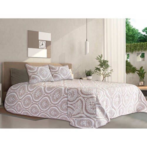 Colcha Guía de Jacquard Doble vista Matrimonial Dormireal.