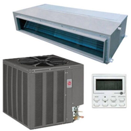 Aire Acondicionado Fan Coil Cuartos MXBLI-001-7 24000BTU2TR410ASolo Frío220V1F60Hz11EERc Condensadora y control BlueCoil