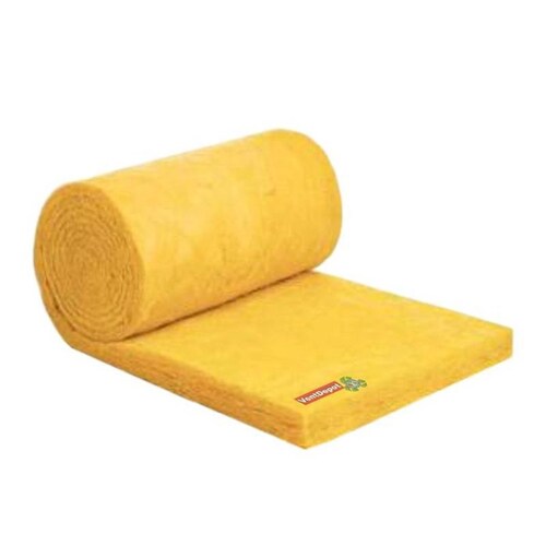 Fibra de Vidrio Termoaislante, MXLGS-002-11, Espesor 2", Ancho 24", Largo 15.24m, 50C a 300C, Densidad 14Kg/m³, Color Amarillo., RollGlass