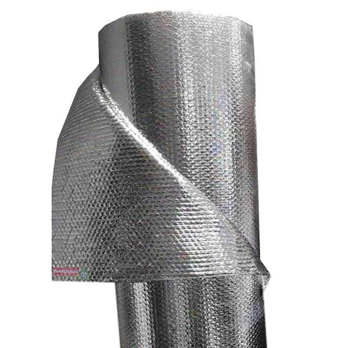 Rollo Aislante de Polietileno, MXBLH-002-4, 1.22x5m, 3mm, -51 a 82C, Metalizado 0.1mm, Micro Celdas 3mm, Metalizado 0.1mm, Burbuja 3/16mm, Metalizado., BubbleTherm