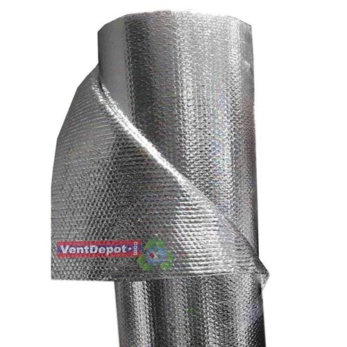  Aislante Térmico Reflector, MXBLH-003-3, 1.22x10m, 3mm, -51 a 82C, Metalizado 0.1mm, Micro Celdas 3mm, Metalizado 0.1mm, Burbuja 3/16mm, Metalizado., BubbleTherm