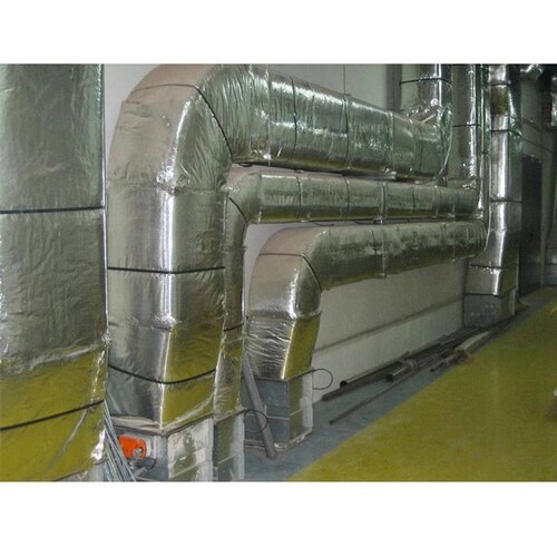 Rollo Aislante Termico Industrial, MXFOI-001-15, Inflamabilidad menor 5%,  60mx1.25m, 75m², 2 capas