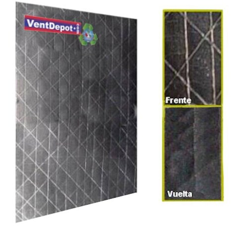 Aislante Termico para Casas, MXFOI-001-22, Inflamabilidad menor 5%, 60mx1.25m, 75m², 2 capas 1 Metalizada, 1 Kraft., AlumFoil