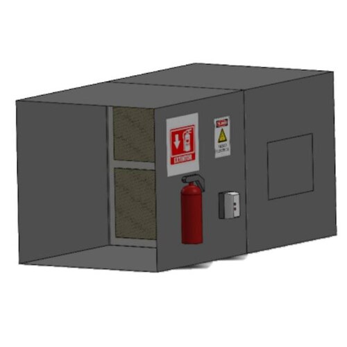 Cabina para Pintar Mini Piezas MXBHB-110 Útil7x1x1mReal7x2x1mC,183x5PH3F220440VT,LED,APEXDmda BoothBench